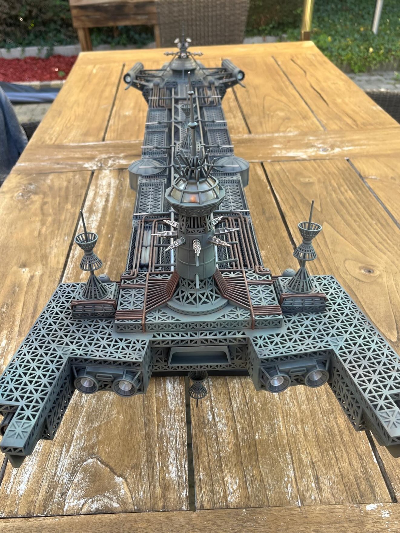 USS Cygnus model with Tiny-FX lighting